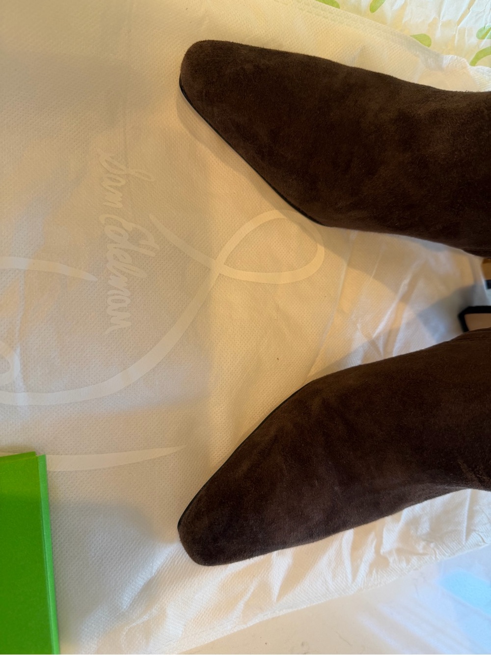 Sam Edelman Sylvia chocolate Brown Suede Knee-High Women's Boots - Picture 3 of 11